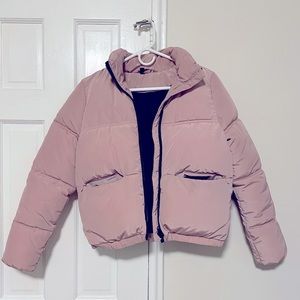 H&M pink puffer jacket